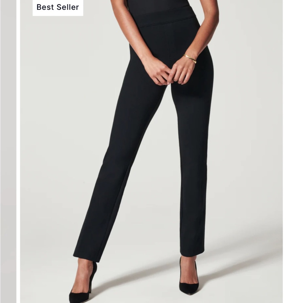 Spanx The Perfect Pant,Slim Straight Petite Small Black Gentlyused.No signs wear
